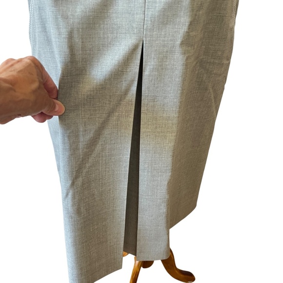 WORTH NY DRESS 14 WOOL BLD CAREER SHEATH MINIMALIST CLASSIC PROFESSIONAL SLEEK - Picture 4 of 13